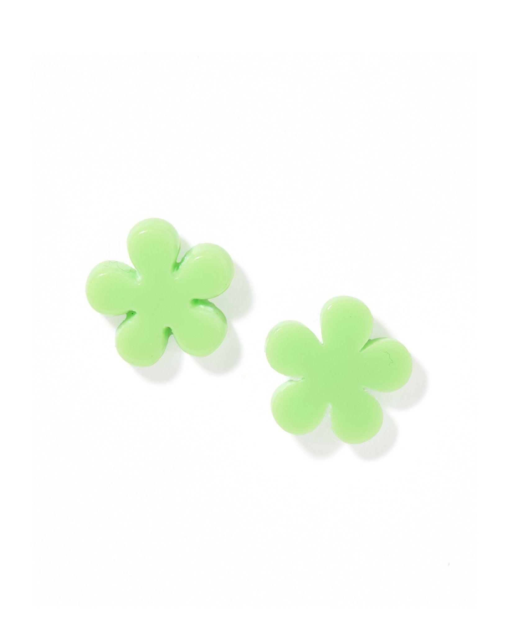 Jenna Stud Earrings - Flower Lime Sherbert - Aaria Tees Aaria Tees