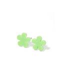 Jenna Stud Earrings - Flower Lime Sherbert - Aaria Tees Aaria Tees
