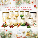 Gold & Silver Deer Stemless Wine Glasses Aaria Tees