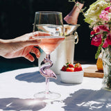 3D Flamingo Wine Glass Aaria Tees