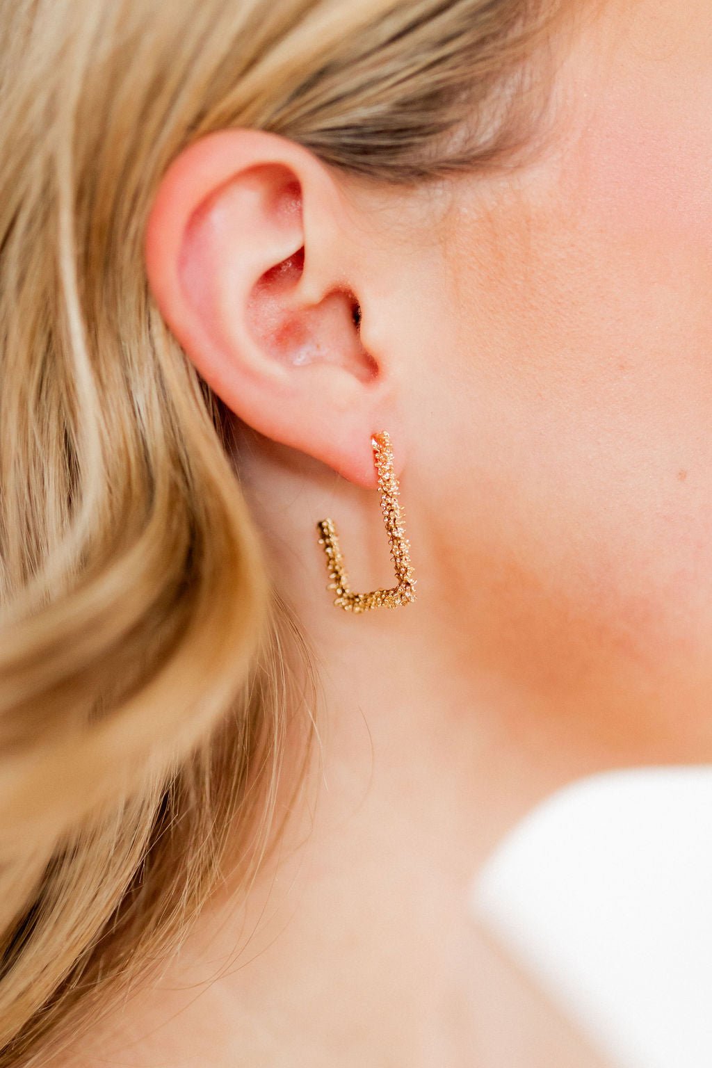 Joy Hoop Earrings - Gold - Aaria Tees Aaria Tees
