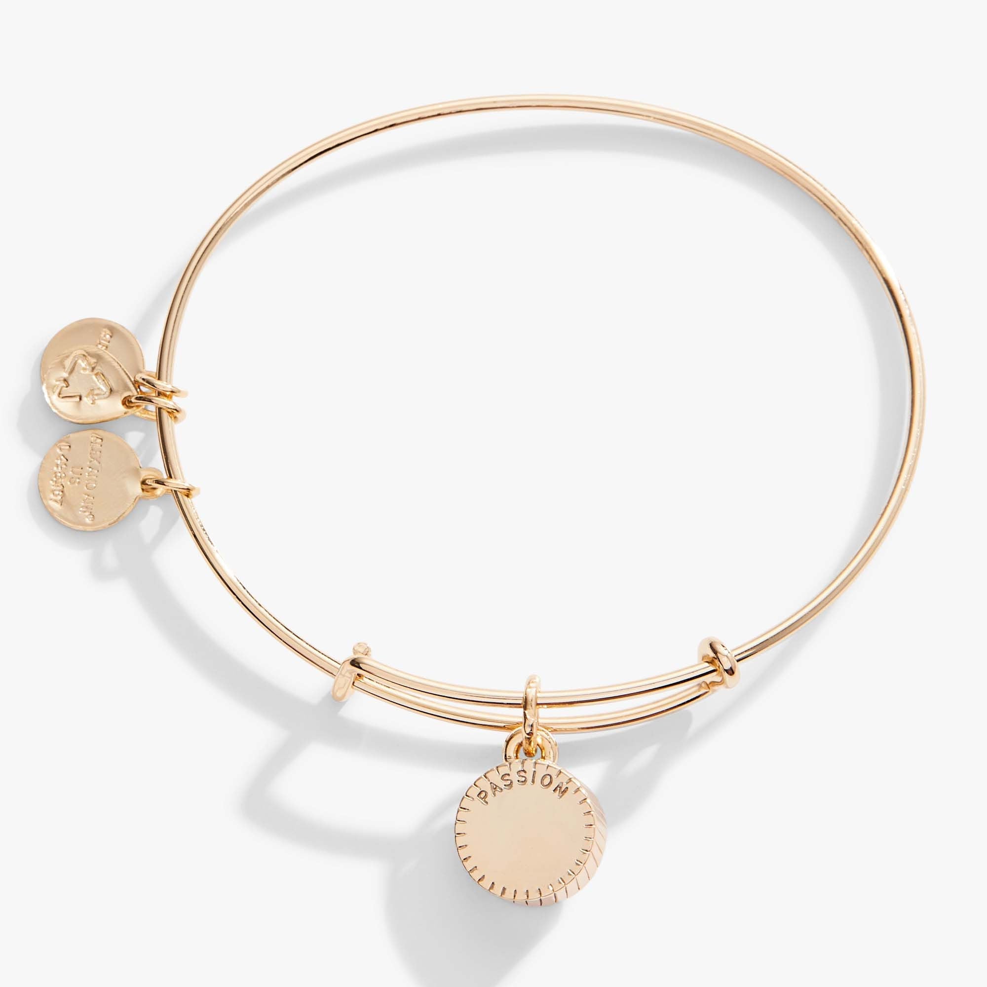 July Birthstone Charm Bangle, Ruby - Aaria Tees Aaria Tees