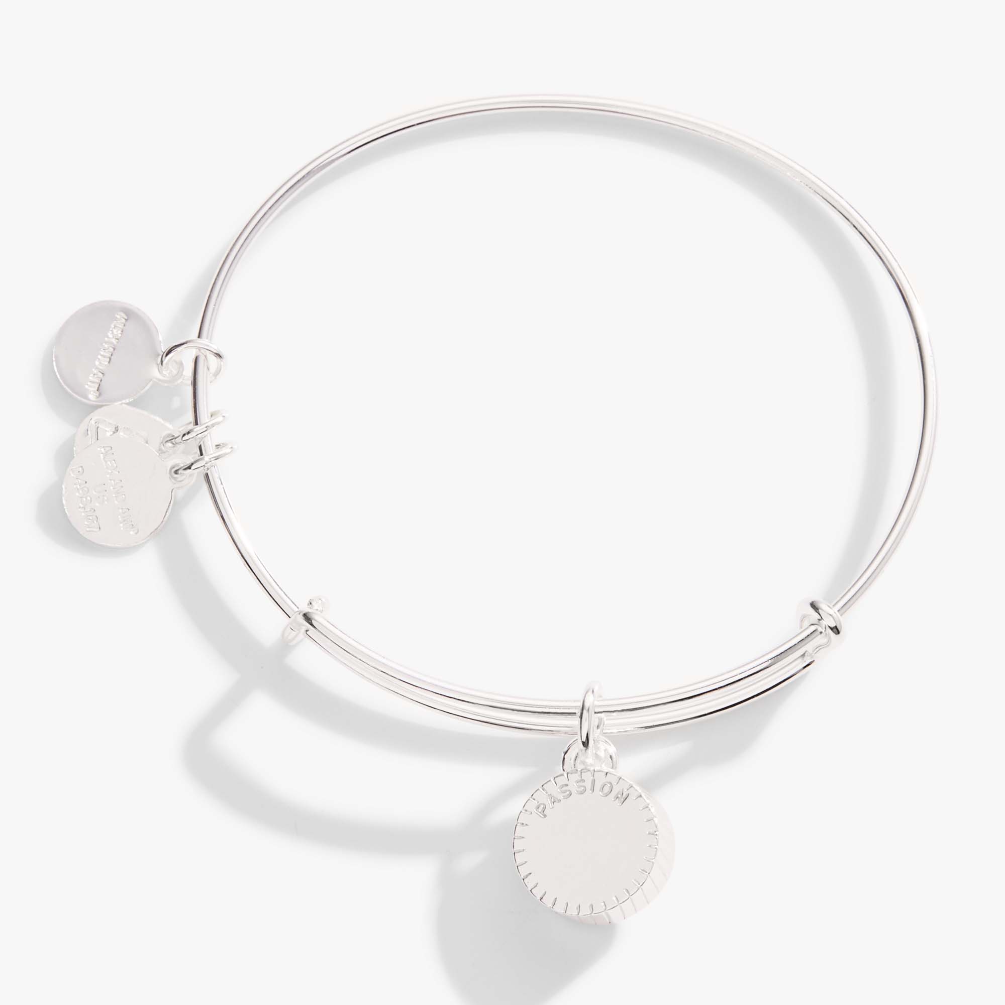 July Birthstone Charm Bangle, Ruby - Aaria Tees Aaria Tees