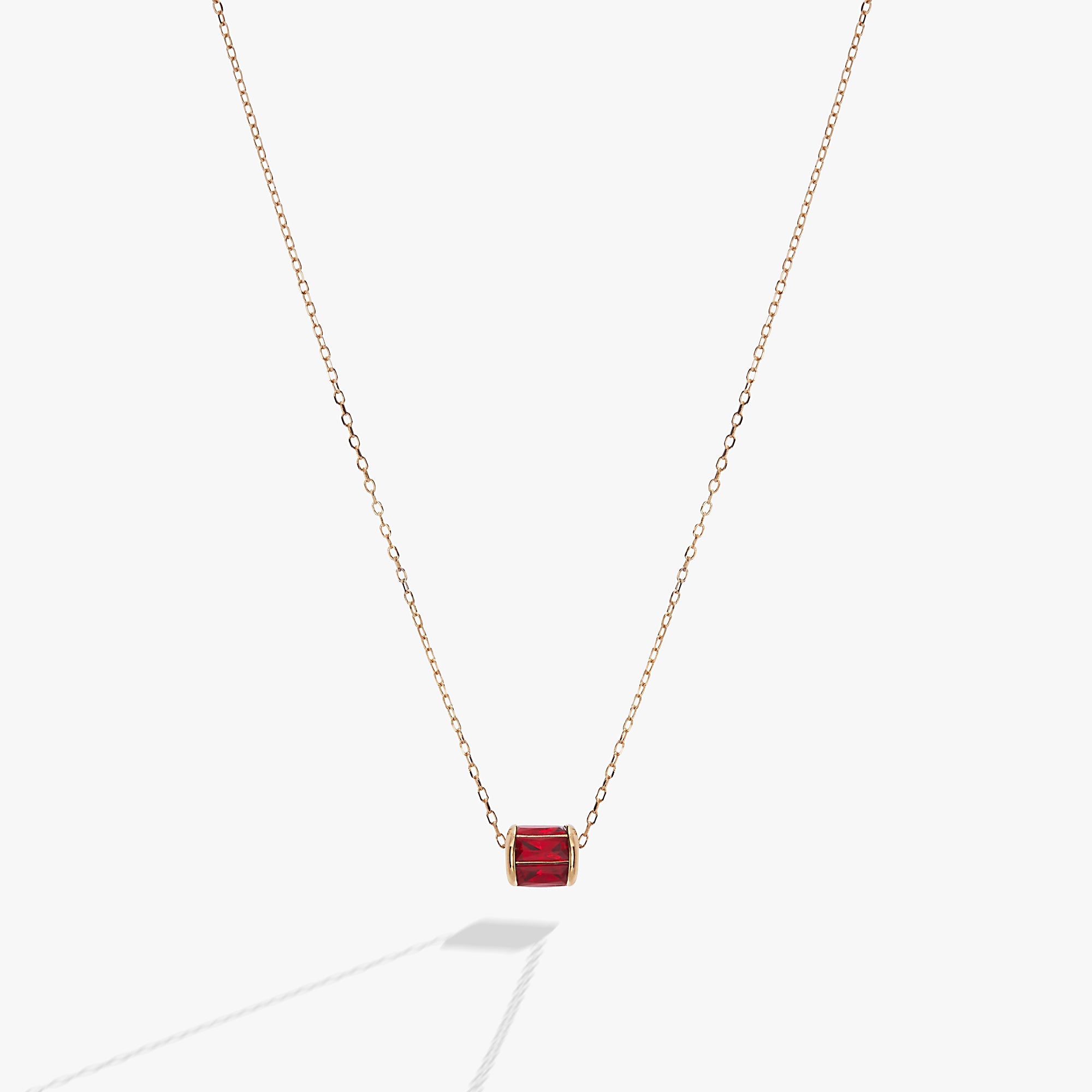 July Birthstone Precious Pendant Necklace - Aaria Tees Aaria Tees
