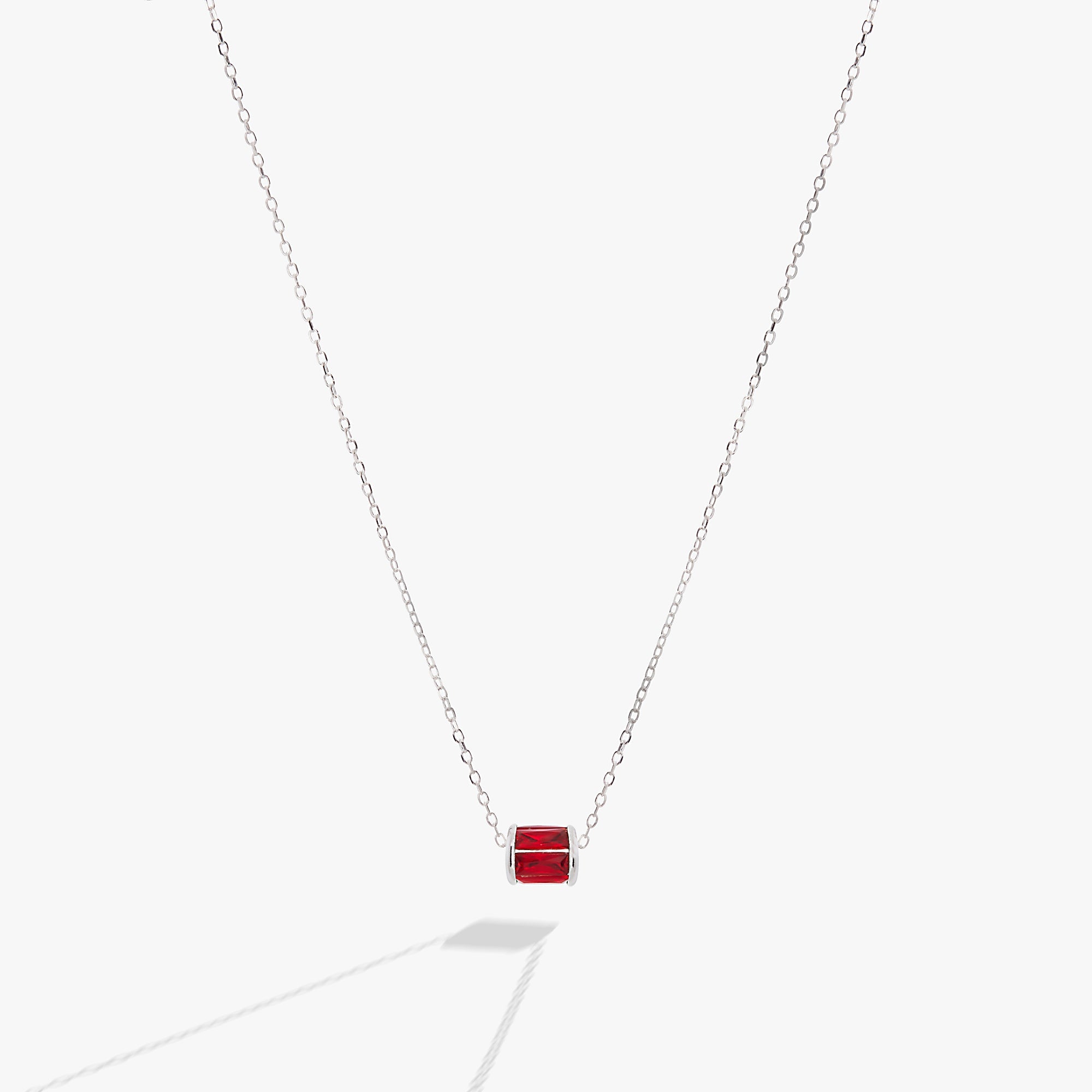 July Birthstone Precious Pendant Necklace - Aaria Tees Aaria Tees