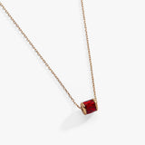July Birthstone Precious Pendant Necklace - Aaria Tees Aaria Tees