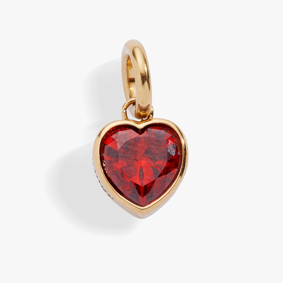 July 'Love' Heart Birthstone Charm - Aaria Tees