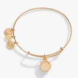 June Birthstone Charm Bangle, Light Amethyst - Aaria Tees Aaria Tees