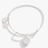 June Birthstone Charm Bangle, Light Amethyst - Aaria Tees Aaria Tees