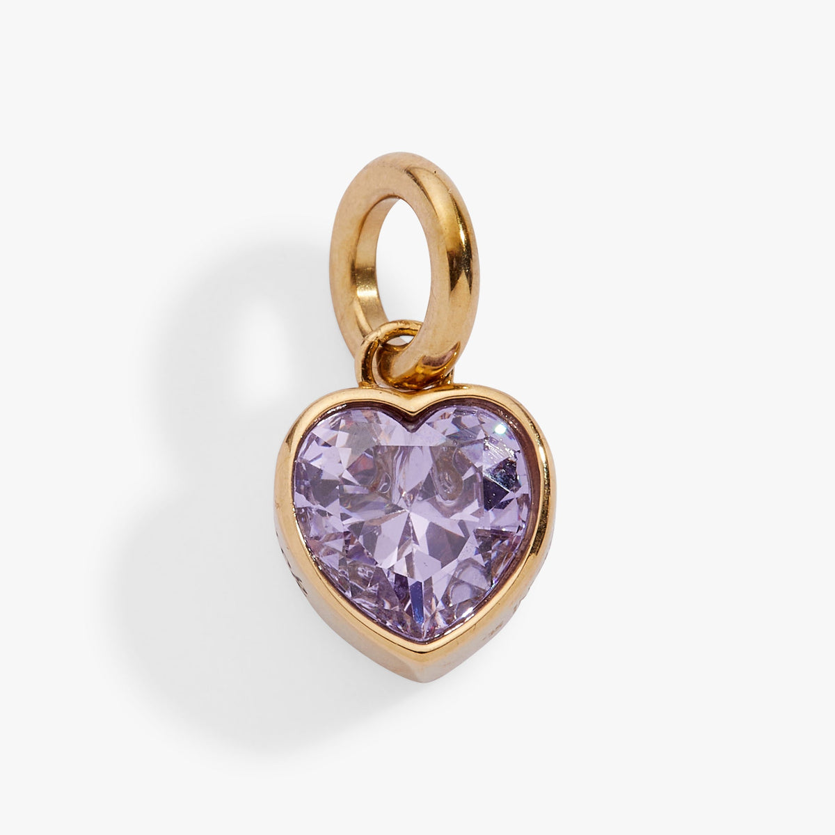 June 'Luck' Heart Birthstone Charm - Aaria Tees