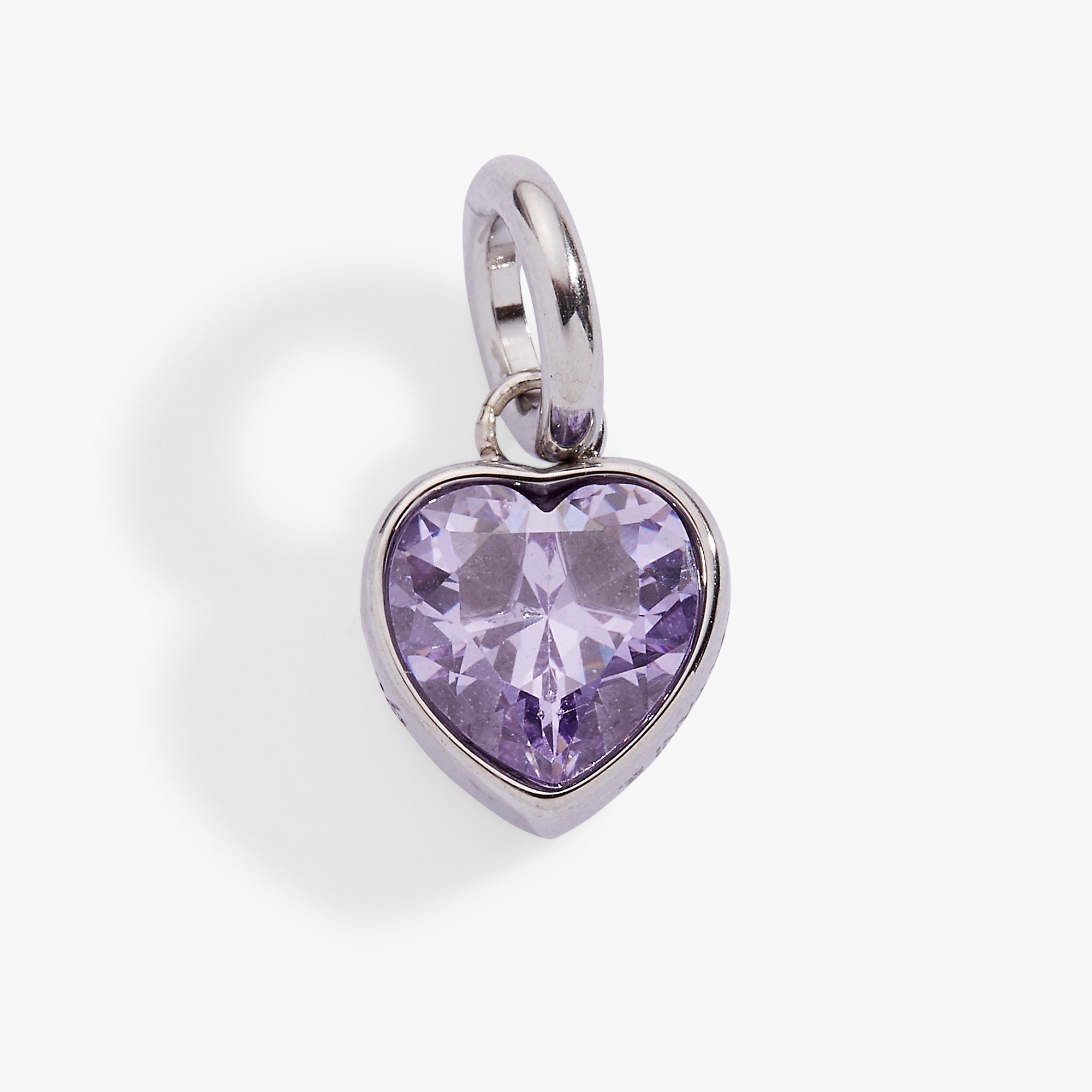 June 'Luck' Heart Birthstone Charm - Aaria Tees Aaria Tees