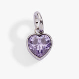 June 'Luck' Heart Birthstone Charm - Aaria Tees Aaria Tees