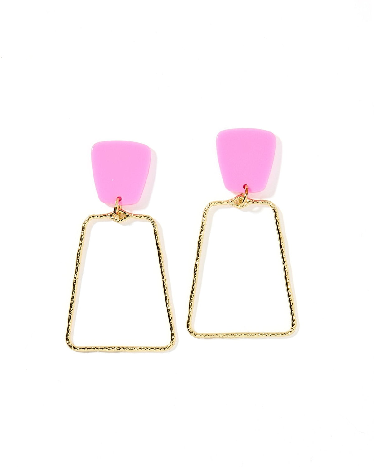 Kaelyn Statement Earrings - Bubble Gum - Aaria Tees