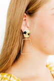 Kaelyn Statement Earrings - Green-Mustard Camo - Aaria Tees Aaria Tees