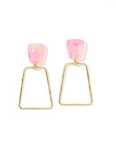 Kaelyn Statement Earrings - Rose Water - Aaria Tees Aaria Tees