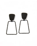 Kaelyn Statement Earrings - True Black - Aaria Tees Aaria Tees