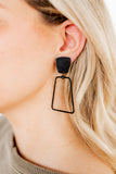 Kaelyn Statement Earrings - True Black - Aaria Tees Aaria Tees