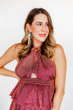 Kameron Flower Statement Earrings - Aaria Tees Aaria Tees