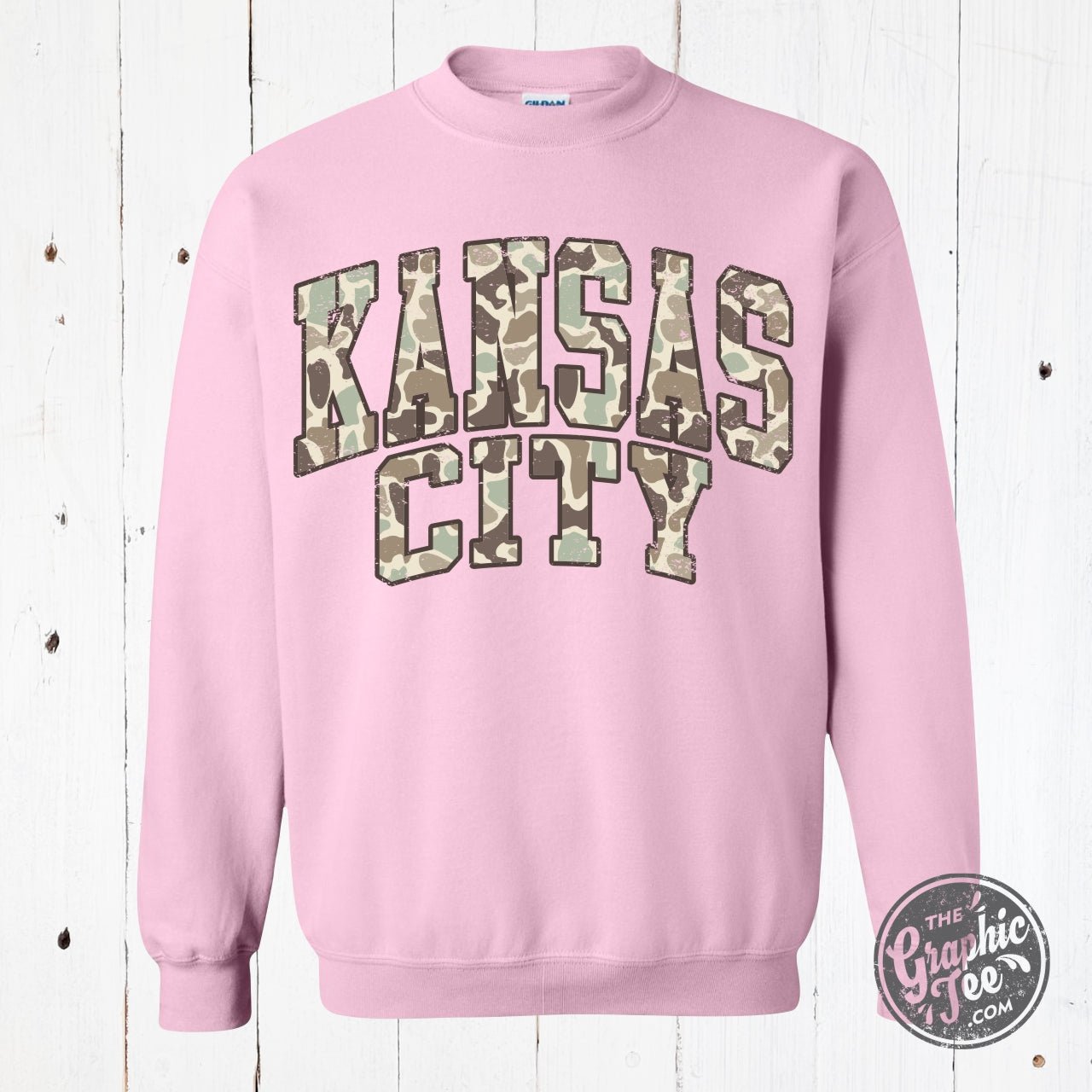 Kansas City Duck Camo Crewneck Sweatshirt - Aaria Tees Aaria Tees