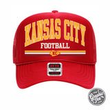 Kansas City Football Red Foam Trucker Cap - Aaria Tees Aaria Tees