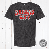 Kansas City Glitter Leopard Unisex Tee - Aaria Tees Aaria Tees