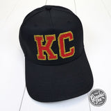 Kansas City KC Faux Chenille and Glitter Five-Panel Snapback Cap - Aaria Tees Aaria Tees
