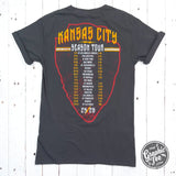 Kansas City Season Tour Concert Comfort Wash Unisex Short Sleeve Tee - Aaria Tees Aaria Tees