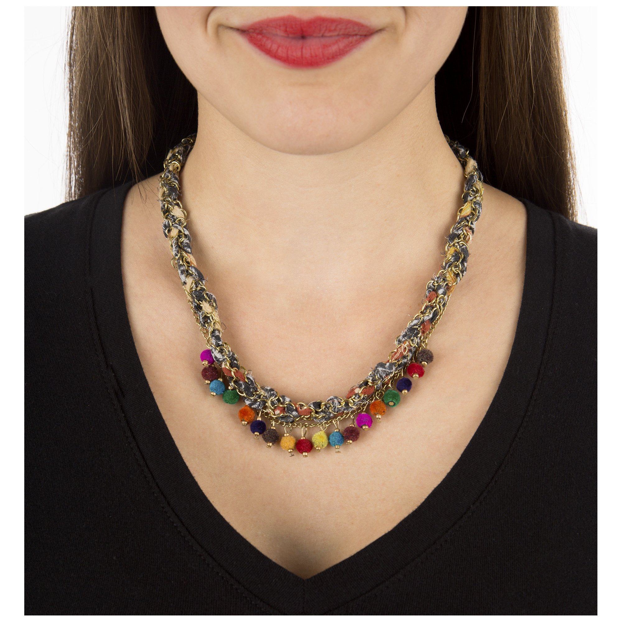Kantha Carnival Necklace - Aaria Tees Aaria Tees