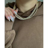 Karla Tennis Necklace Aaria Tees