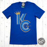 KC Crown Ombre Royal Short Sleeve Tee - Aaria Tees Aaria Tees
