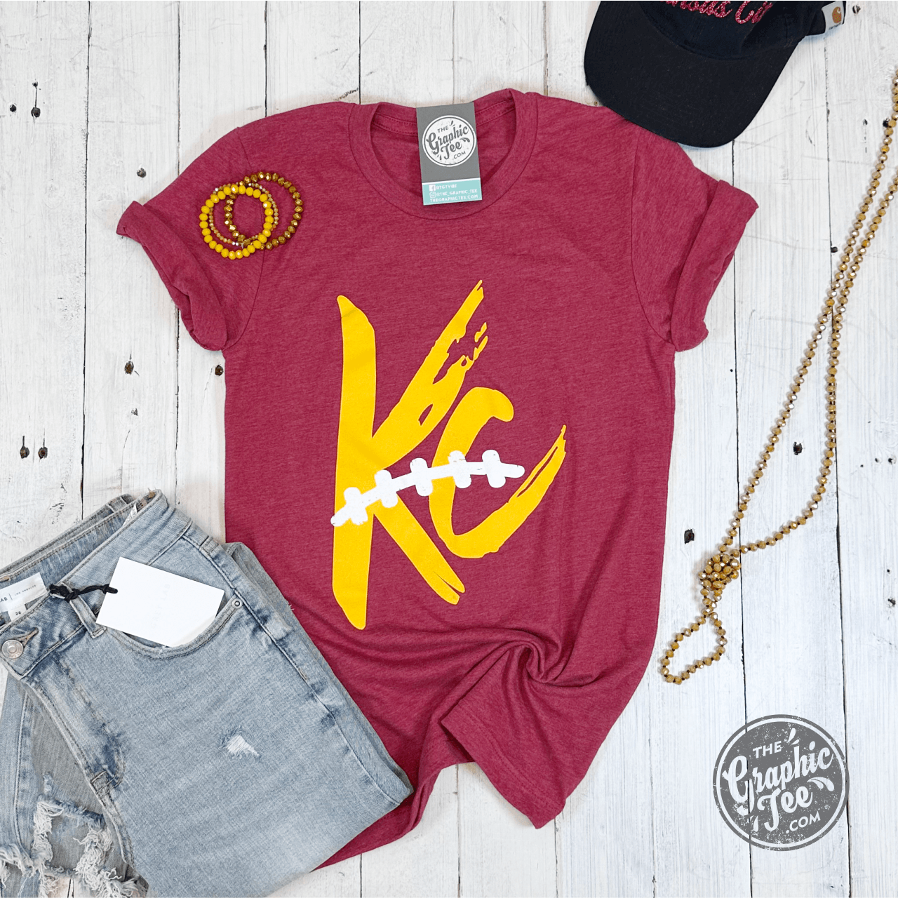 KC Laces Red Unisex Short Sleeve Tee - Aaria Tees Aaria Tees