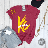 KC Laces Red Unisex Short Sleeve Tee - Aaria Tees Aaria Tees