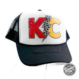 KC Lightning Bolt Foam Trucker Cap - Aaria Tees Aaria Tees