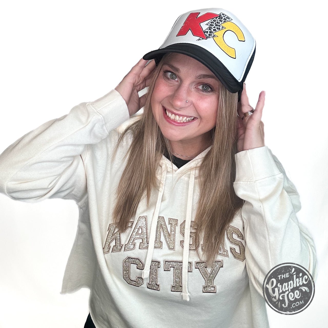 KC Lightning Bolt Foam Trucker Cap - Aaria Tees Aaria Tees