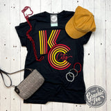 KC Ombre Black Tee - Aaria Tees Aaria Tees