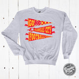 KC Pennants Adult Ash Crewneck Sweatshirt - Aaria Tees Aaria Tees