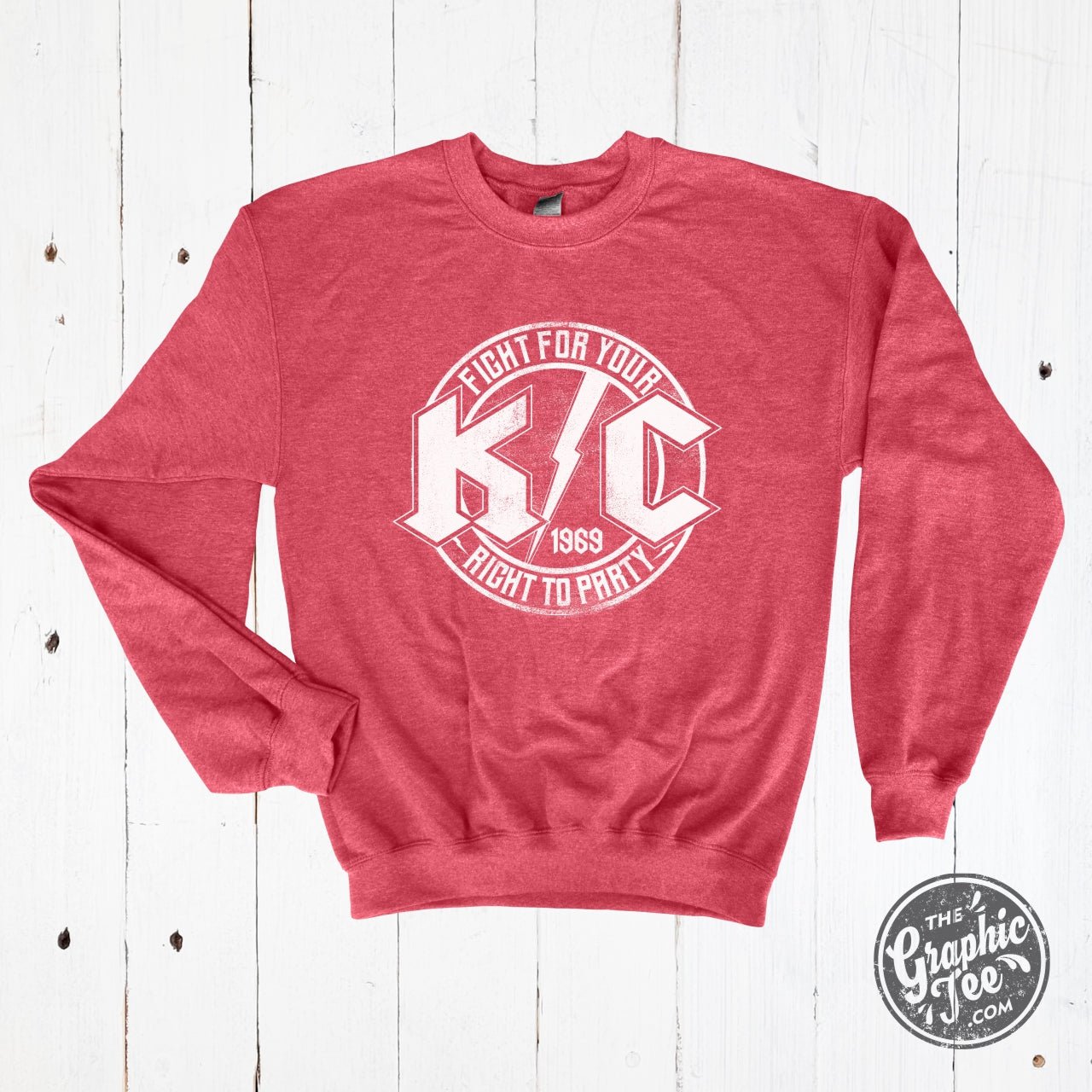 KC Rock Crewneck Sweatshirt - Aaria Tees Aaria Tees