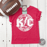 KC Rock Red YOUTH Short Sleeve Tee - Aaria Tees Aaria Tees