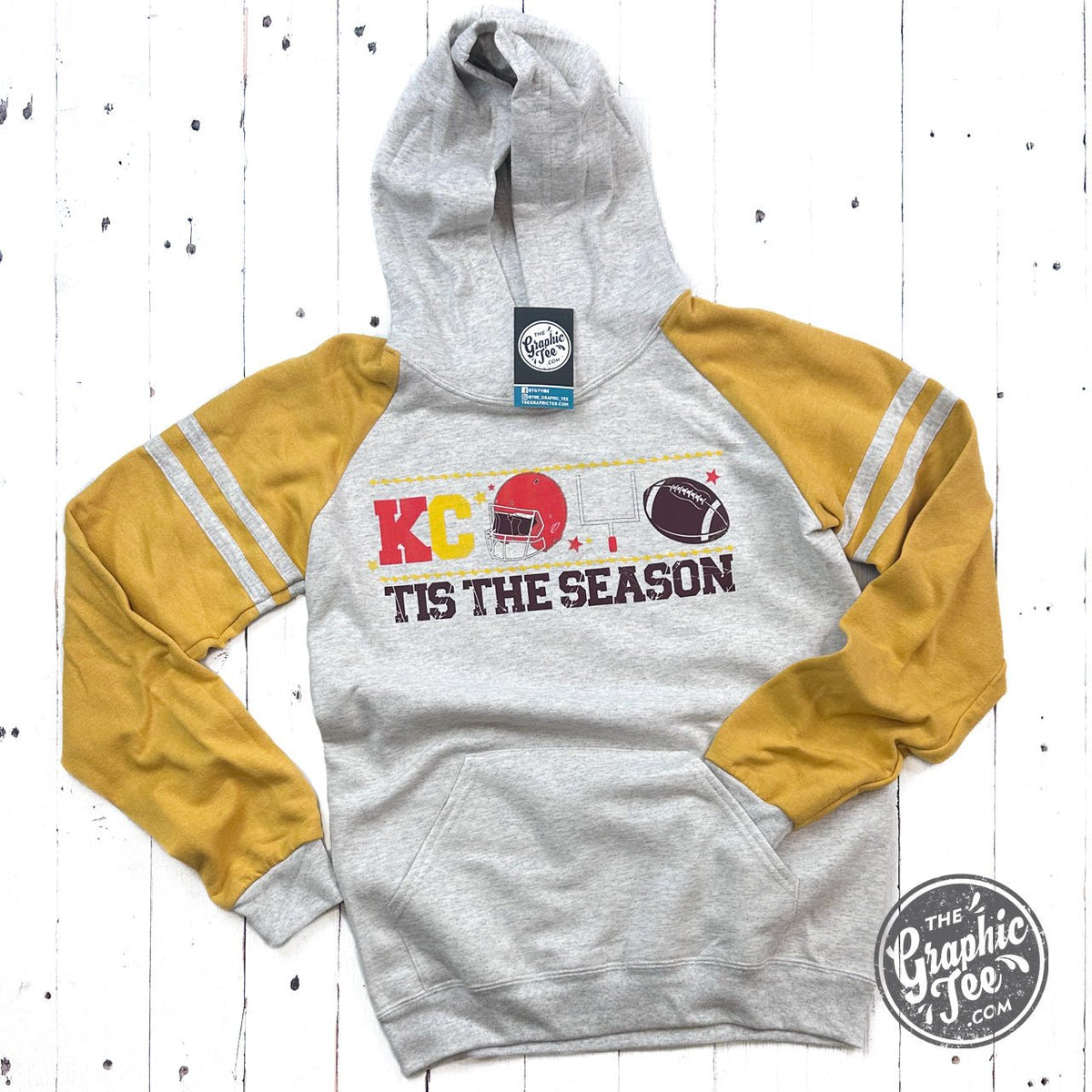 KC Tis the Season Varsity Hoodie - Aaria Tees