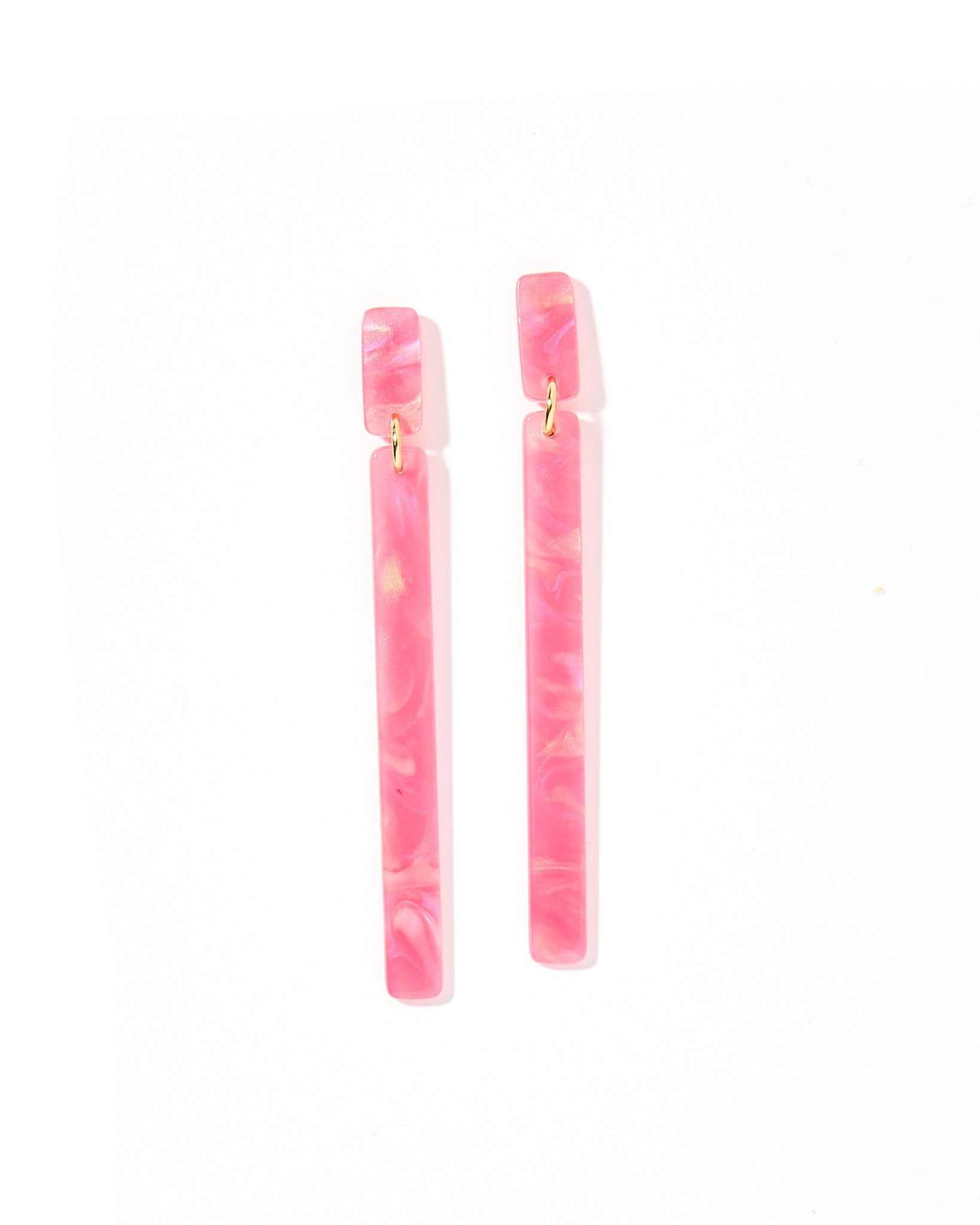 Keli Statement Earrings - Azalea Pink - Aaria Tees Aaria Tees