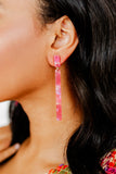 Keli Statement Earrings - Azalea Pink - Aaria Tees Aaria Tees