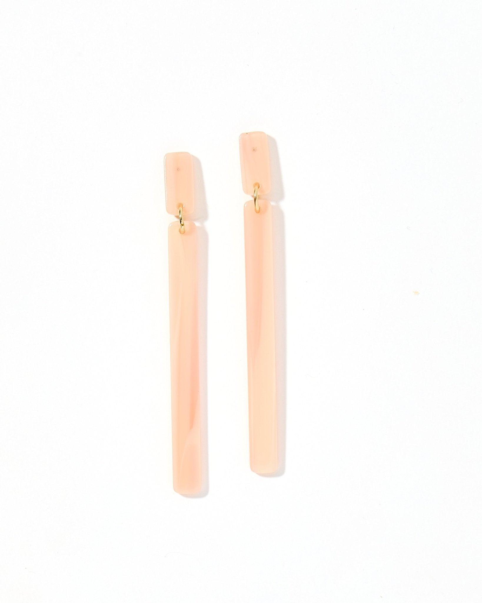 Keli Statement Earrings - Blush Satin - Aaria Tees Aaria Tees
