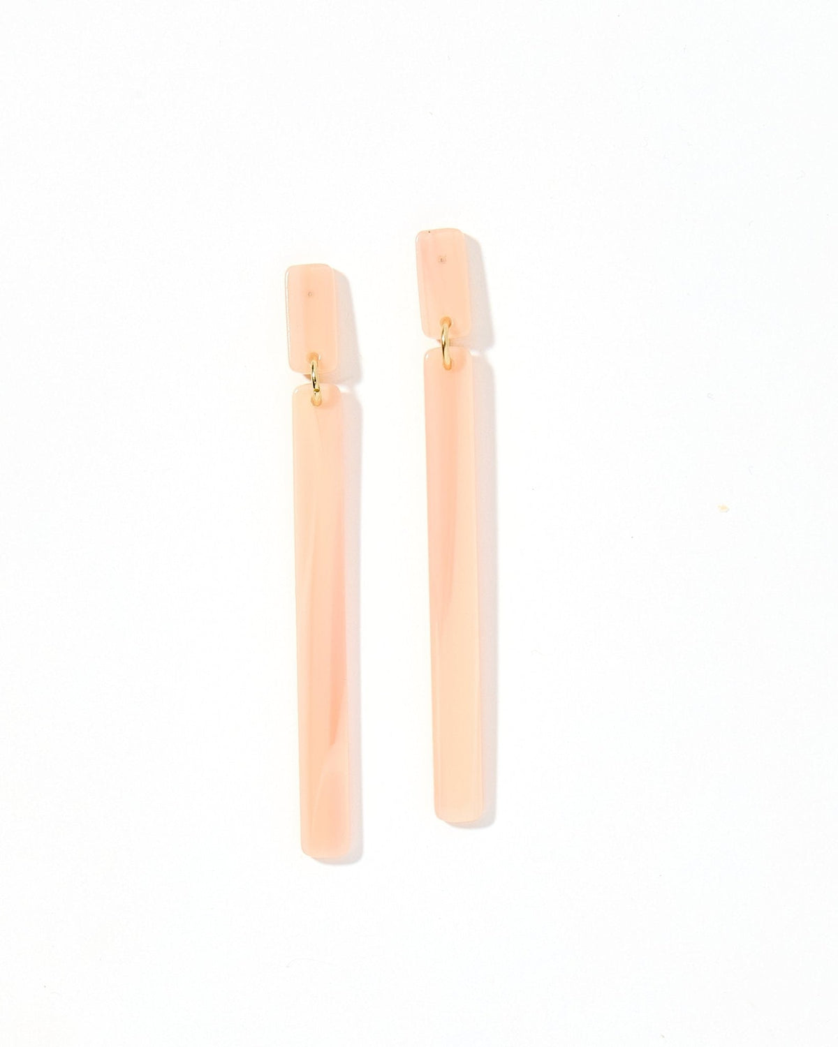 Keli Statement Earrings - Blush Satin - Aaria Tees