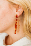 Keli Statement Earrings - Caramel - Aaria Tees Aaria Tees