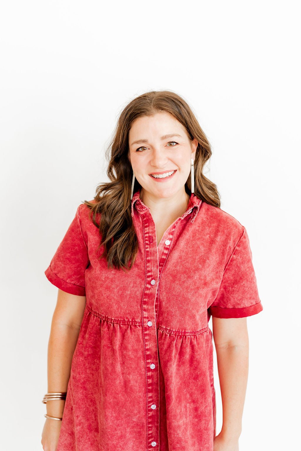 Keli Statement Earrings - Champagne Sparkle - Aaria Tees Aaria Tees