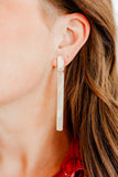 Keli Statement Earrings - Champagne Sparkle - Aaria Tees Aaria Tees