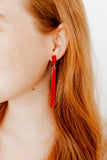 Keli Statement Earrings - Mulberry - Aaria Tees Aaria Tees
