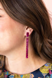 Keli Statement Earrings - Pinot Noir - Aaria Tees Aaria Tees