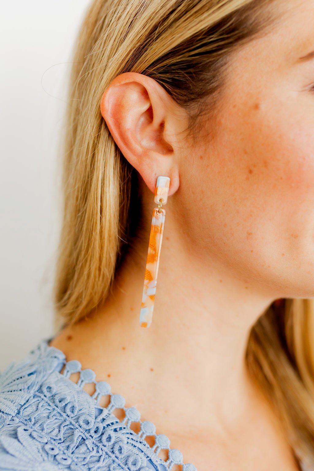 Keli Statement Earrings - Sunrise - Aaria Tees Aaria Tees