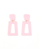 Kennedy Statement Earrings - Baby Pink - Aaria Tees Aaria Tees